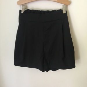 H&M black comfortable shorts tie in back